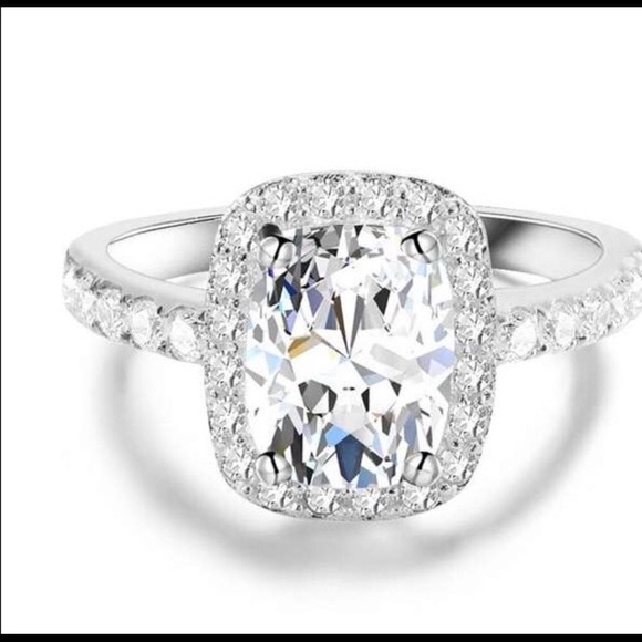 Jewelry - Sterling Silver 3 Carat Cubic Zirconia Ring